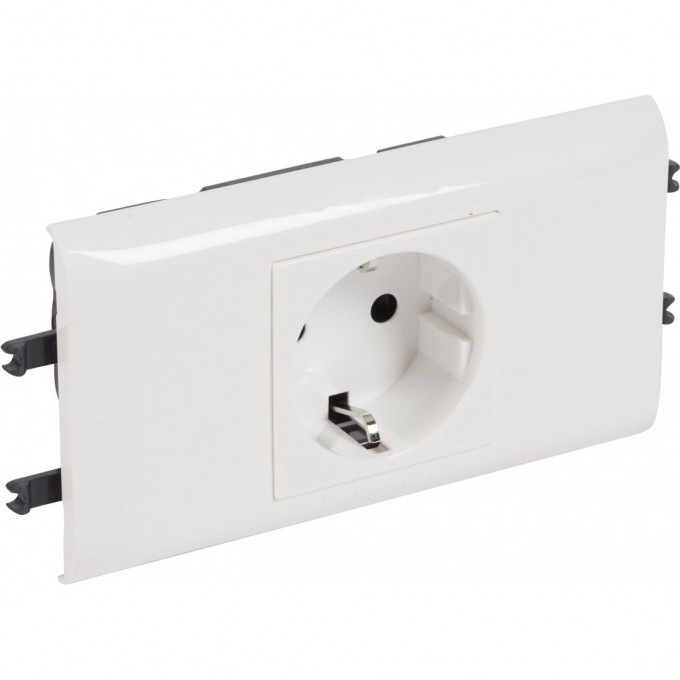 Розетка LEGRAND 2К+3 Программа Mosaic для установки в кабель-канале автоматические клеммы стандартная белая 077431