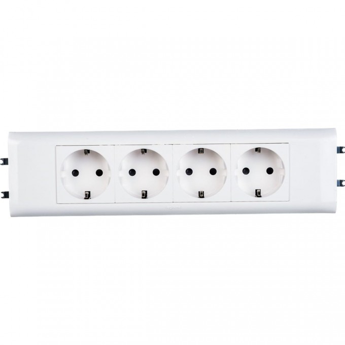 Розетка LEGRAND 4 х 2К+3 Программа Mosaic для установки в кабель-канале автоматические клеммы стандартная белый 077434