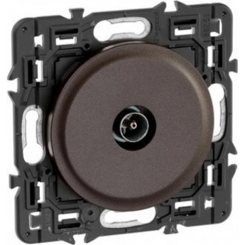 Розетка LEGRAND Celiane TV оконеч графит