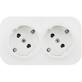 Розетка LEGRAND QUTEO 2X2К+З без шторок предварительным подключением