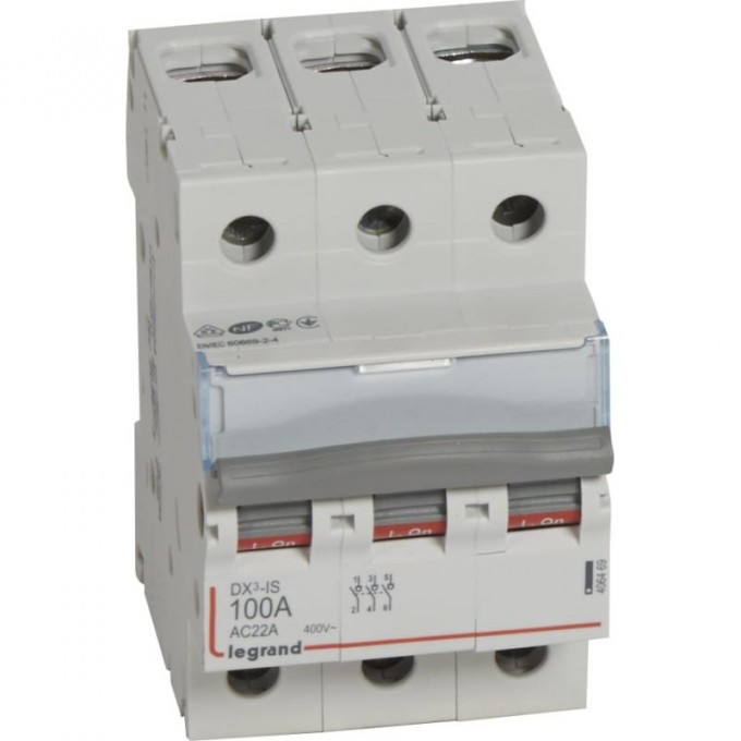 Выключатель-разъединитель LEGRAND DX3 3П 100A 406469