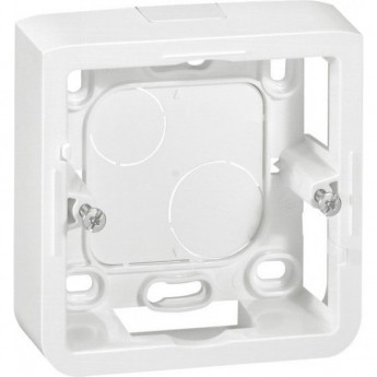 Коробка LEGRAND Mosaic накладная 2 модуля. высота 40мм, белый