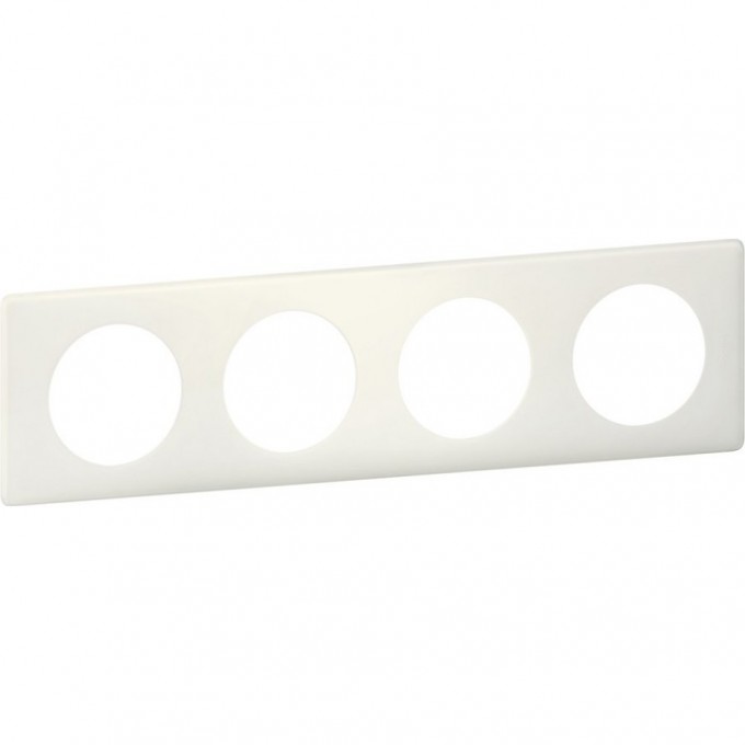 Рамка LEGRAND Celiane 4 поста Белая перкаль 066704