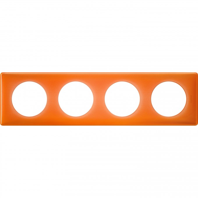 Рамка LEGRAND Celiane 4 поста Оранжевый муар 066654