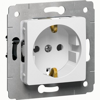 Розетка LEGRAND Cariva 2К+3 немецкий стандарт 16 А 250 В белый