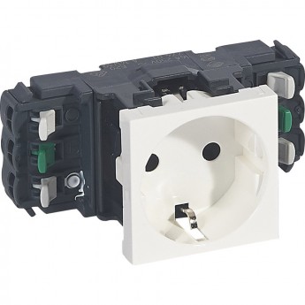 Розетка LEGRAND Mosaic 2К+3 для кабель-каналов, автоматические клеммы, белый