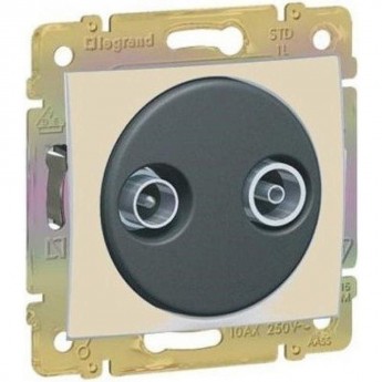 Розетка LEGRAND Valena TV-FM 10дБ оконечная, слоновая кость