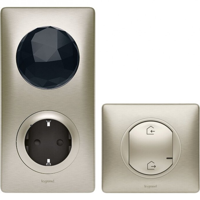Стартовый пакет LEGRAND Celiane with NETATMO с головным выключателем, титан 64827