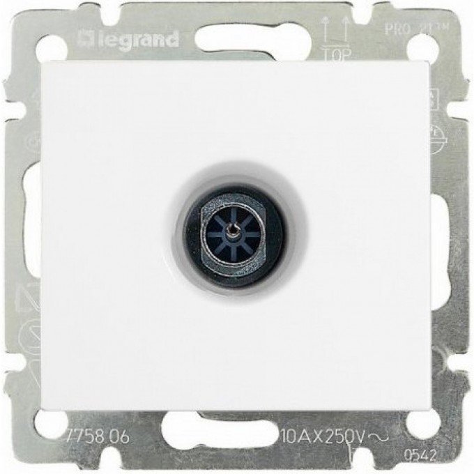 Телевизионная розетка LEGRAND TV СП Valena 2400МГц механизм бел. (DIY-упак.) 694284