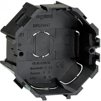 Встраиваемая монтажная коробка LEGRAND Etika для бетонных и кирпичных стен черный