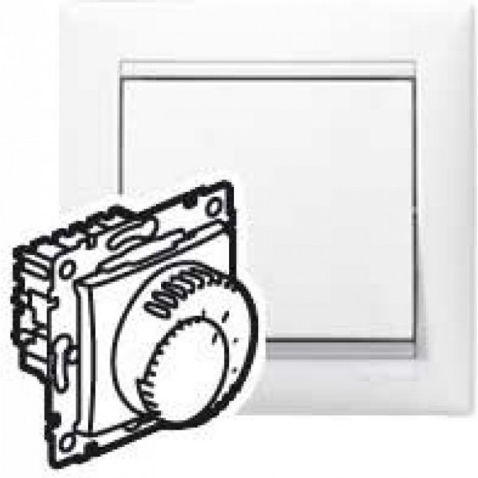 Термостат LEGRAND Valena для систем тёплых полов алюминий 770291